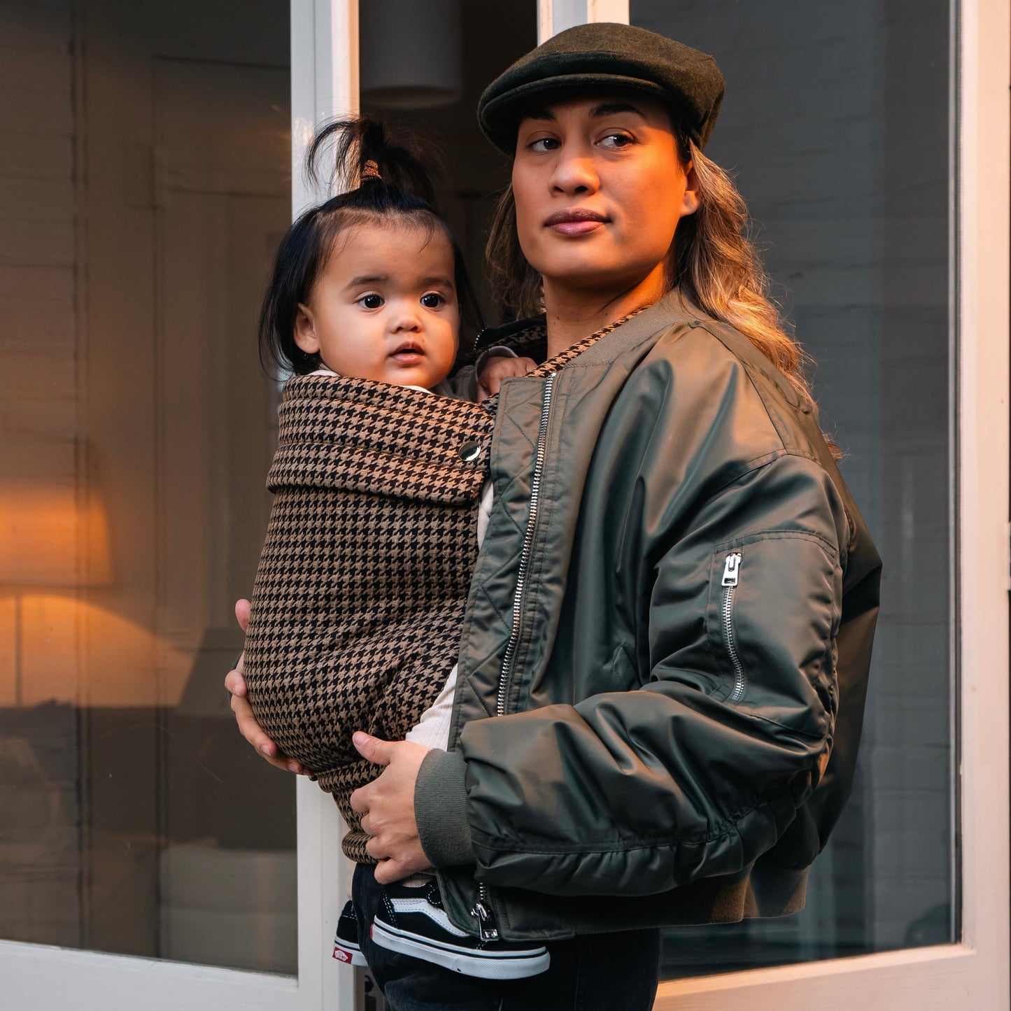 Dětské nosítko - Houndstooth Brown